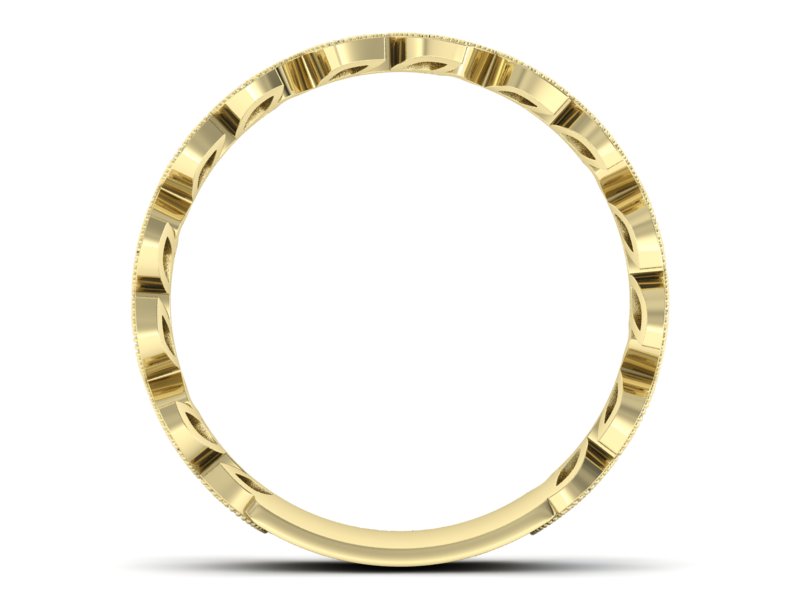 Złota obrączka z topazami i brylantami - p16231za - 2