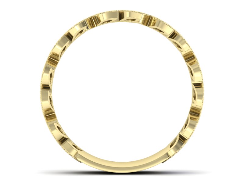 Obrączka z szafirami i brylantami żółte złoto - p16231zszc - 2