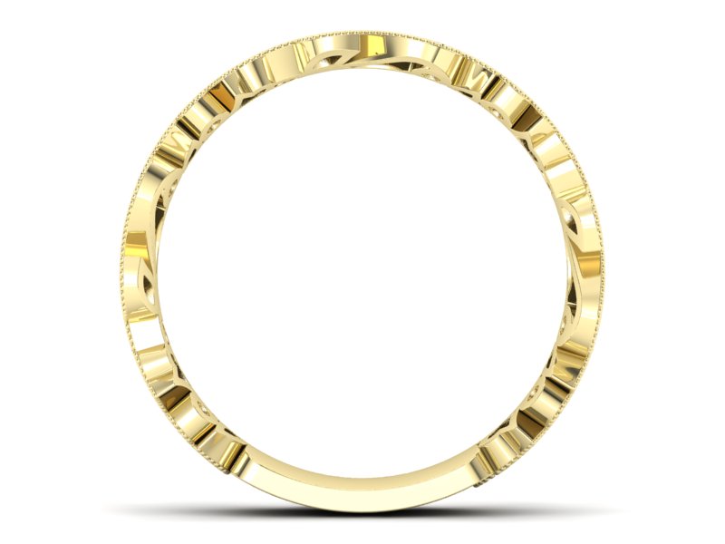 Obrączka z rubinami żółte złoto i brylantami 585 - p16232zr