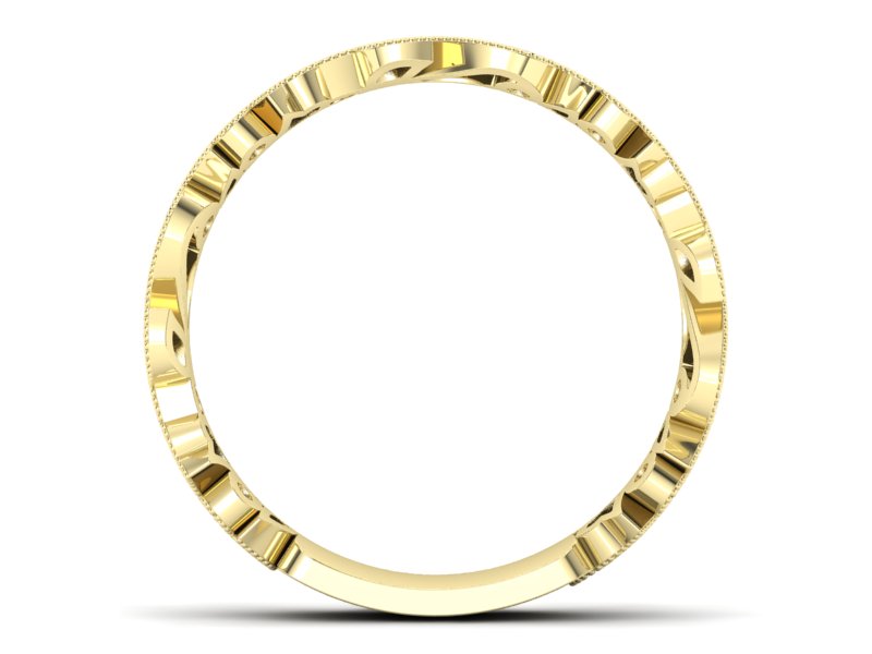 Obrączka z szafirami żółte złoto i brylantami - p16232zsz - 2