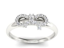 Pierścionek zaręczynowy z brylantami białe złoto - p16241b