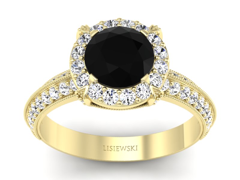 Pierścionek z brylantami złoto - P16290zcz - 1