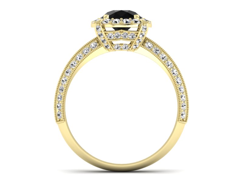 Pierścionek z brylantami złoto - P16290zcz - 2