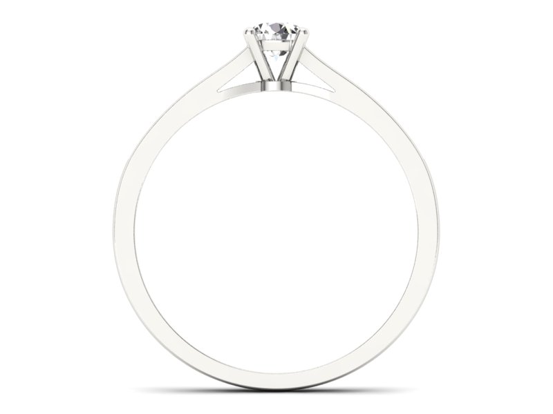 Pierścionek zaręczynowy z brylantami białe złoto - p16312b - 2