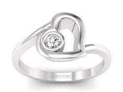 Pierścionek zaręczynowy z diamentem zloty - P16314b