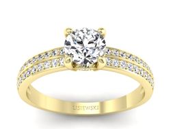 Ekskluzywny pierścionek z diamentami Lisiewski - p16356zx