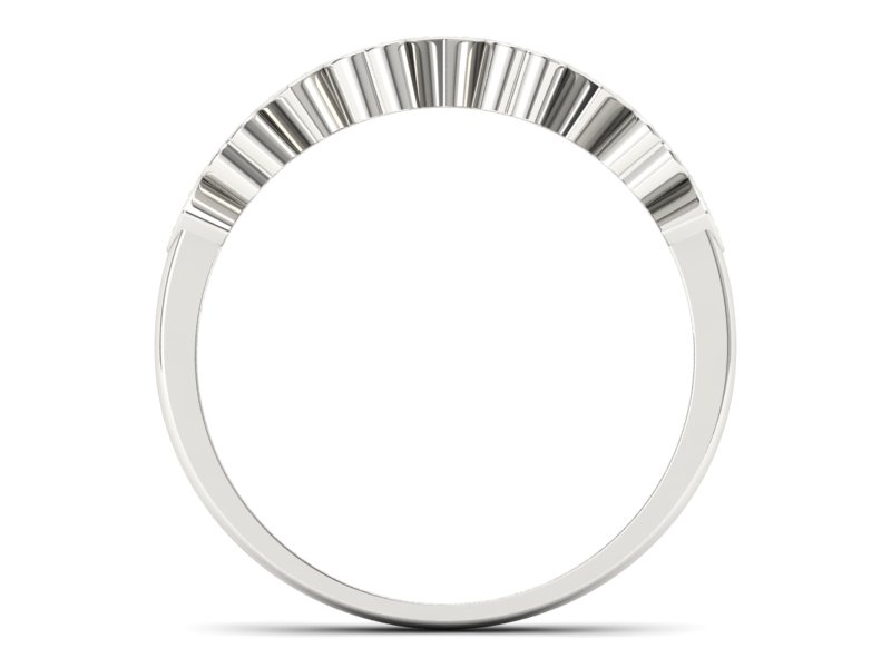 Złoty pierścionek z brylantami białe złoto - p16382b - 2