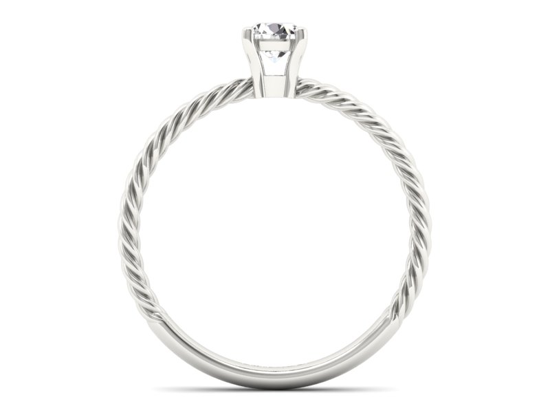 Pierścionek zaręczynowy z brylantem - p16383b - 2