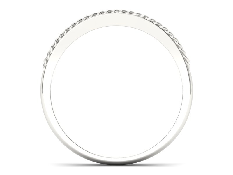 Złoty pierścionek z brylantami białe złoto - p16388b - 2
