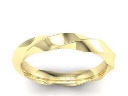 Obrączka pierścionek żółte złoto - p16405z