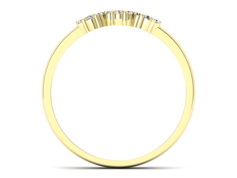 Złoty Pierścionek z brylantami żółte złoto 585 - p16428z - 2