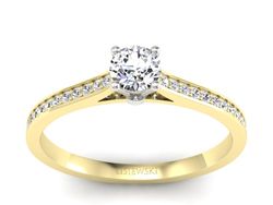 Pierścionek zaręczynowy z diamentami - p16432zb