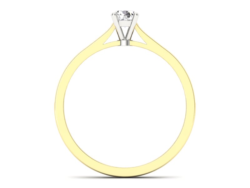 Pierścionek zaręczynowy z diamentami - p16432zb - 2