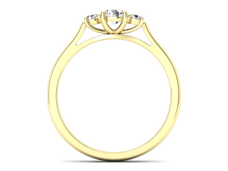 Pierścionek zaręczynowy z diamentami - p16449zP - 2