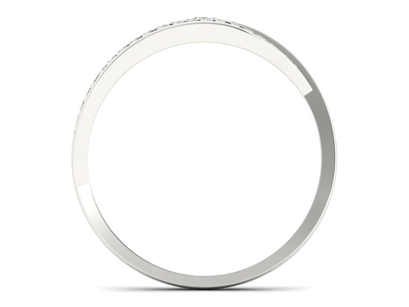 Pierścionek zaręczynowy z brylantami białe złoto - p16452b - 2