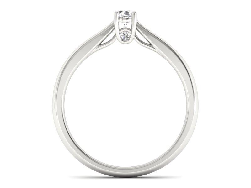 Pierścionek zaręczynowy z brylantami - p16464b - 2