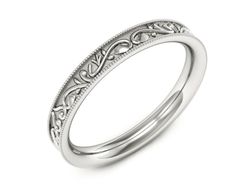 Obrączka pierścionek białe złoto próba 585 - p16508b