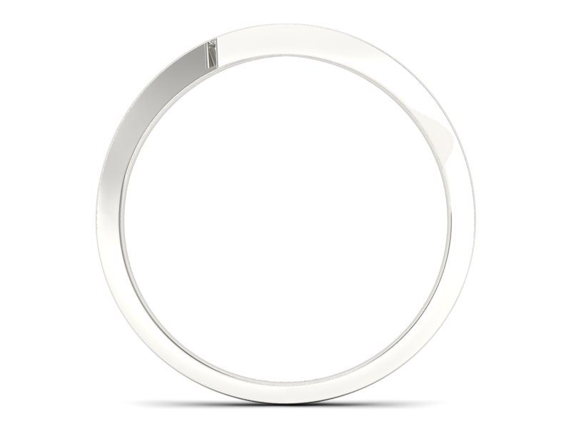 Złoty pierścionek z brylantami białe złoto - p16569b - 2