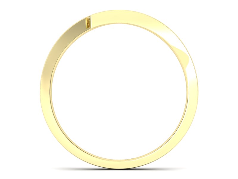 Złoty pierścionek z brylantami żółte złoto - p16569z - 2