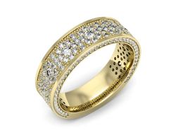 Obrączka z brylantami żółte złoto próba 585 - p16578z