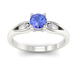 Pierścionek z Tanzanitem - Synonim Elegancji - p16677btx