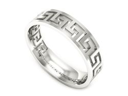 Obrączka białe złoto płaska soczewkowa proba 585 - p16701b