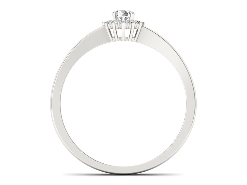 Pierścionek zaręczynowy z brylantami - p16735b - 2