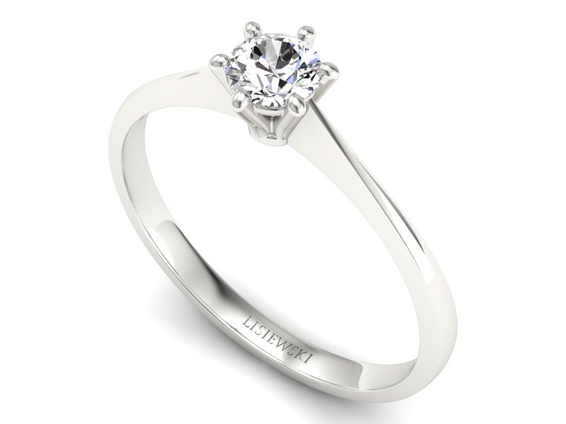 Złoty pierścionek z brylantem złoto próba 585 - p16760b - 3