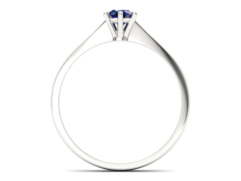 Złoty pierścionek z szafirem wyjątkowy blask natury - p16760bsz - 2