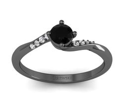 Pierścionek zaręczynowy złoto z diamentami - p16932czcd