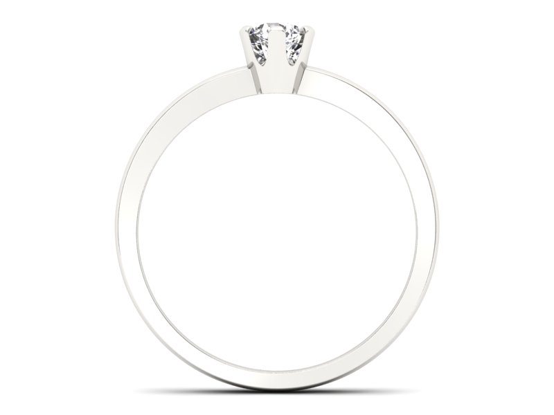 Złoty pierścionek zaręczynowy z diamentem - p16942b - 2