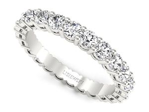 Obrączka z brylantami białe złoto