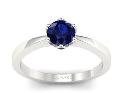 Pierścionek z Szafirem - Elegancja od Lisiewski - p16977bsz