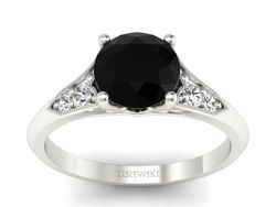 Pierścionek zaręczynowy diament białe złoto - p16980bcd