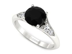Pierścionek zaręczynowy diament białe złoto - p16980bcd