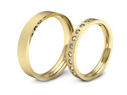 Złote Obrączki z diamentami złote obrączki - P3040160T160zms