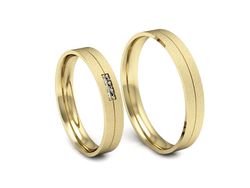 Obrączki zlote z diamentami złoto próba 585 - P35120T93zms