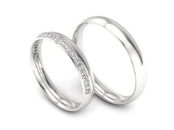 Obrączki platynowe z brylantami platyna 950 - p35150t236pt