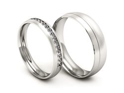 Obrączki z diamentami Obrączki złoto 585 - P3550150t154bmp
