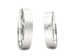 Obrączki złote z brylantami białe złoto 585 - P40150T226bmp