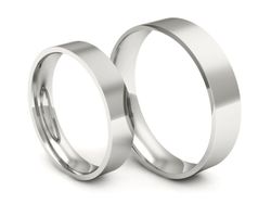 Obrączki białe złoto obrączki klasyczne 585 - P4050120T134b