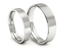 Obrączki białe złoto obrączki klasyczne 585 - P4050140T135b