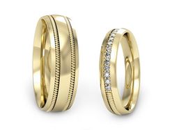 Obrączki z diamentami nowoczesne obrączki - P40601518T172z
