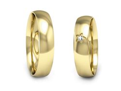 Obrączki z diamentem złote obrączki złoto 14k - P45150T170z