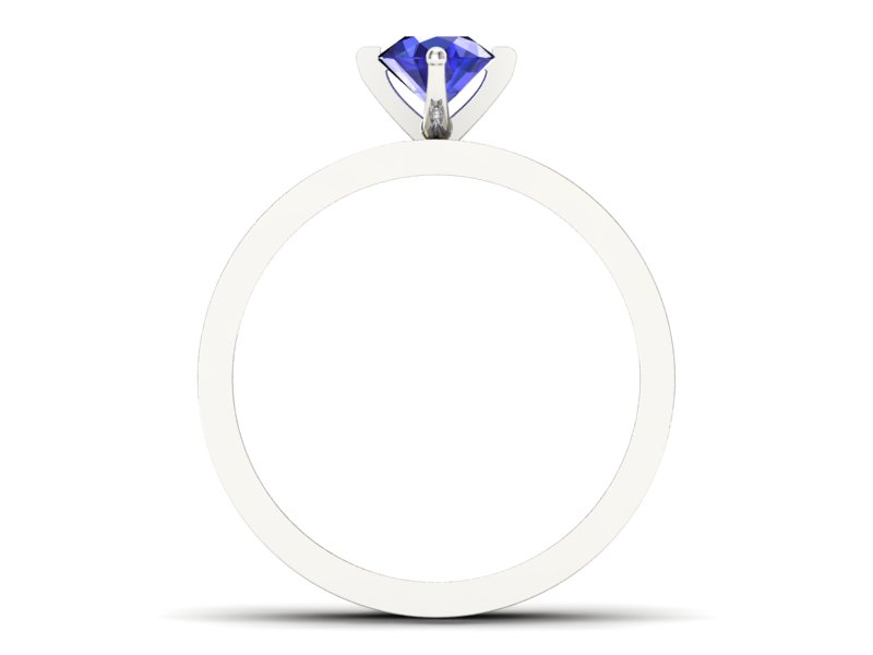 Złoty Pierścionek z szafirem i diamentami - P47145T33bzszc - 2