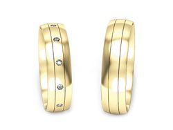 Obrączki złote z brylantami żółte złoto 585 - P50130T225z