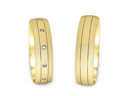 Obrączki złote z brylantami żółte złoto 585 - P50130T225zms