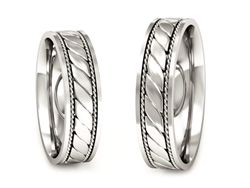 Obrączki białe złoto obrączki klasyczne 585 - P50140T102b