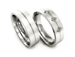 Obrączki z brylantami złote białe złoto 585 - P50140T56bmp