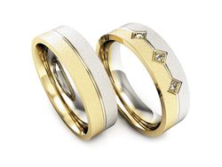 Obrączki z diamentami dwukolorowe obraczki - P50140T56zbms